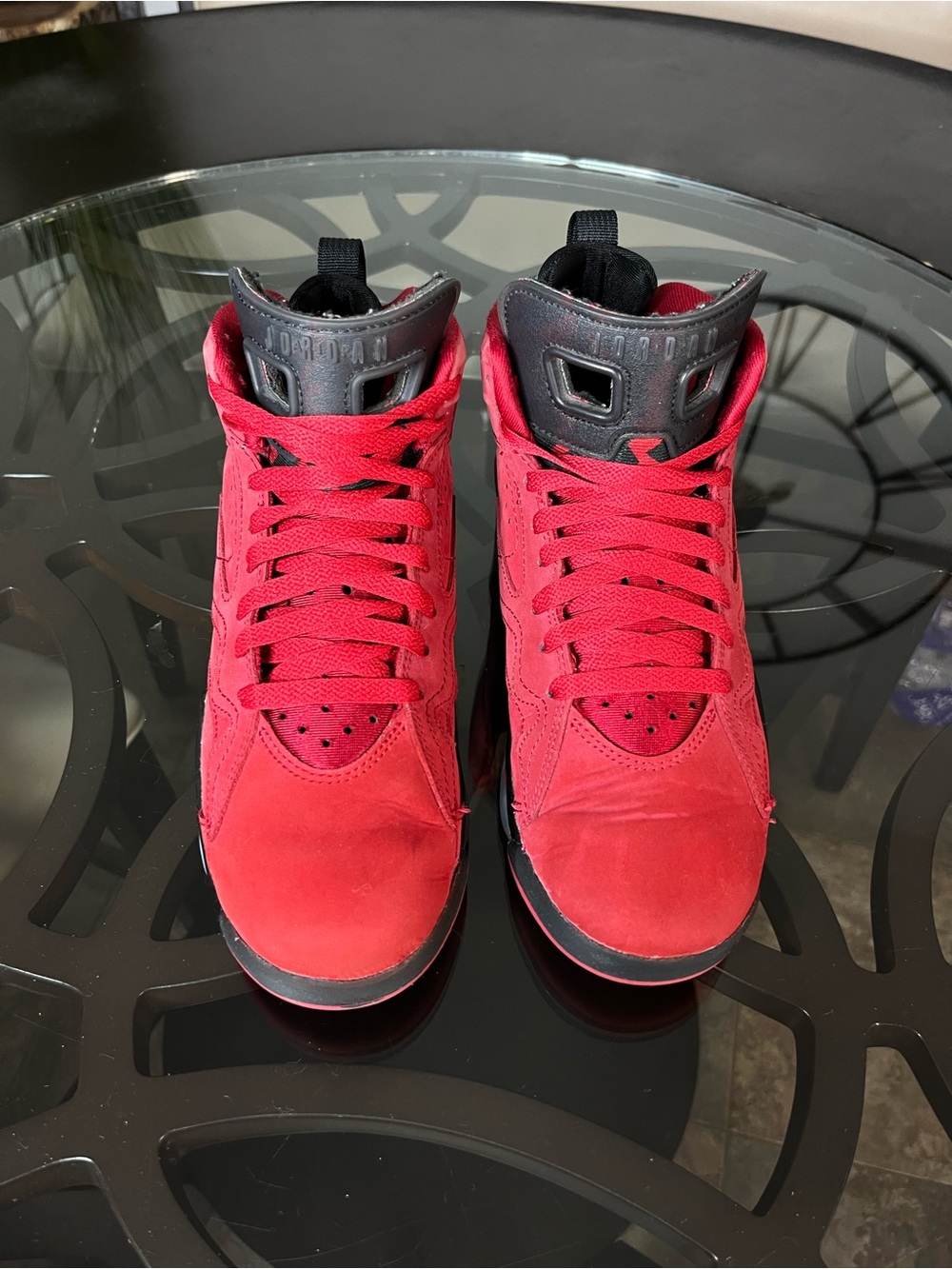 Nike Air Jordan MVP Raging Bull Red Black Size 5.5Y - Picture 3 of 5